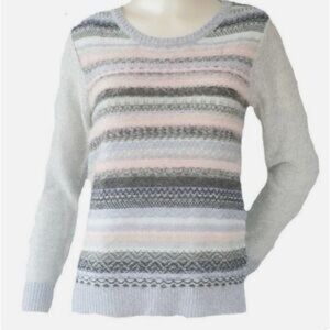 Westport Crew Neck Multicolored Stripe Sweater. Size XL